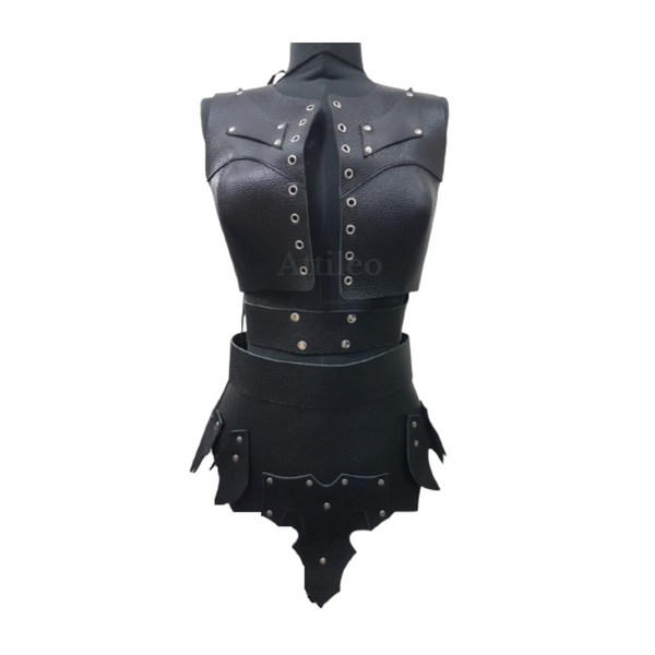 Women’s leather armor,
Genuine leather armor set,
Medieval women armor,
Female warrior costume,
Women’s cosplay leather armor,
LARP leather armor set,
Women’s fantasy armor,
Leather warrior outfit,
Women’s battle armor costume,
Leather armor for cosplay,
Handmade leather armor,
Medieval cosplay outfit,
Women’s medieval warrior dress,
Black leather armor set,
Fantasy roleplay armor,
Women’s leather costume set,
Gothic leather armor,
Leather cosplay costume,
Women’s armor corset & skirt,