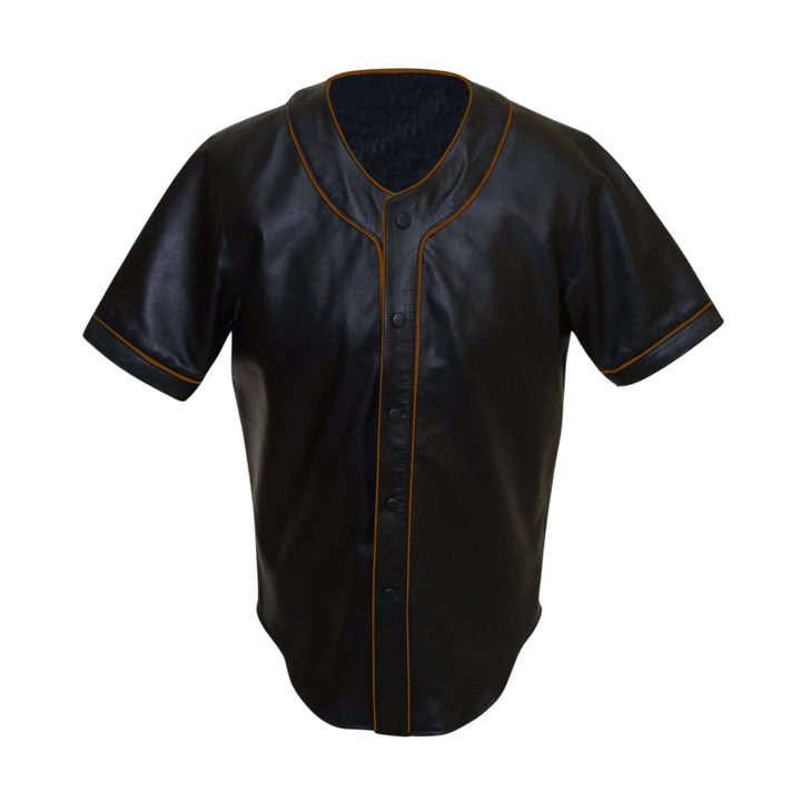 black leather baseball jersey leather baseball jersey, leather baseball shirt, custom leather baseball jersey, baseball shirt, custom baseball shirts, baseball jersey shirt, baseball shirts for men, black baseball jersey, custom baseball jersey maker, mens black leather baseball jersey