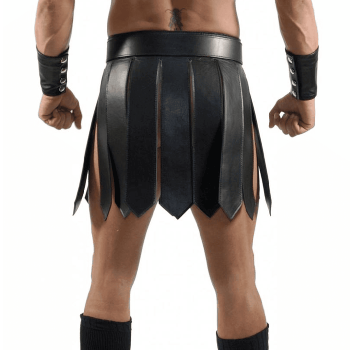 mens black leather gladiator kilt, black leather kilts for men, roman gladiator skirt, halloween costumes, halloween costume ideas, mens leather kilt, leather kilt, leather kilts,leather kilts for men,mens black leather kilt,black leather kilt,men's kilts,kilt men,gladiator leather kilt,roman leather kilt,mens leather kilts