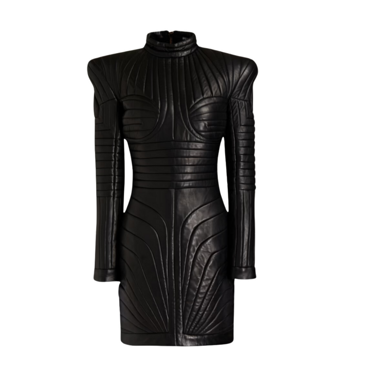 Black Leather Dress for Women Attileo Leather USA Black Leather Dress for Women Attileo Leather USA