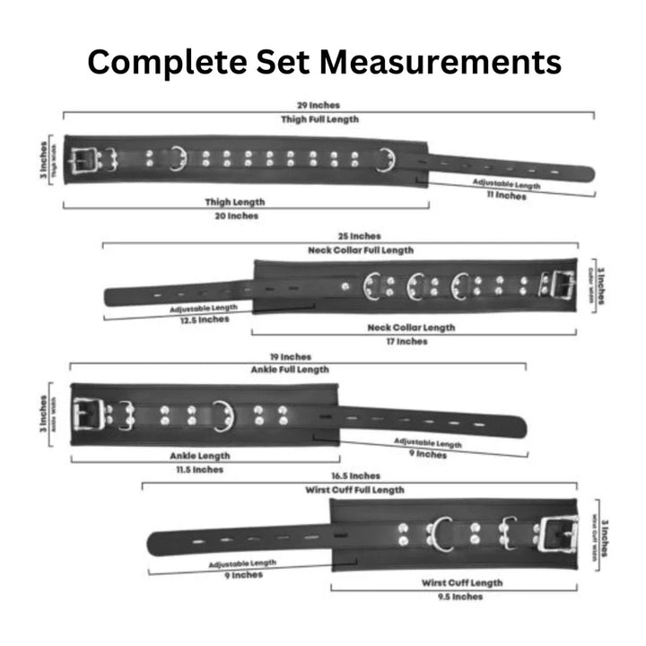 wrist to thigh restraints, thigh wrist cuffs, thigh and wrist restraints, thigh and wrist cuffs, thigh to wrist restraints, thigh to wrist cuffs, thigh cuff restraints, bondage thigh restraints, wrist and thigh restraint, thigh to wrist bondage, Thigh and Wrist Restraints Cuffs