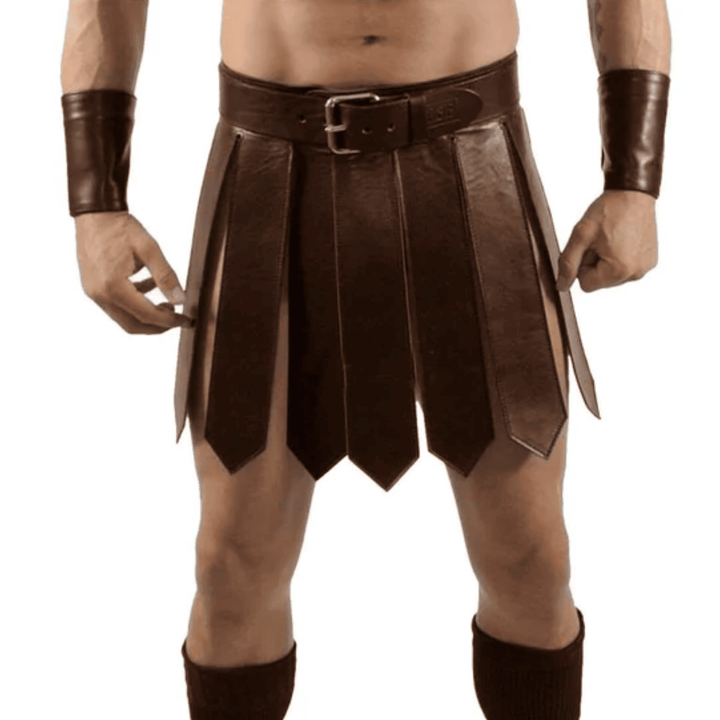 leather gladiator skirt,
men’s gladiator skirt,
real leather Roman skirt,
brown leather warrior kilt,
gladiator costume men leather,
Roman gladiator outfit,
leather gladiator armor skirt,
men’s leather battle skirt,
leather Roman soldier skirt,
gladiator cosplay leather,
men’s leather gladiator kilt with wristbands,
Roman leather cosplay skirt,
brown leather warrior costume,
gladiator skirt and arm bracers,
leather gladiator skirt for LARP,
renaissance fair leather costume,
leather gladiator battle armor,