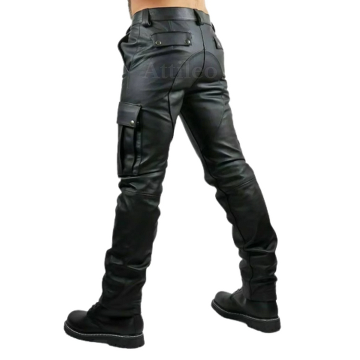 leather pants, mens leather pants, black leather pants, mens black leather pants, leather cargo pants, leather trousers, leather jeans