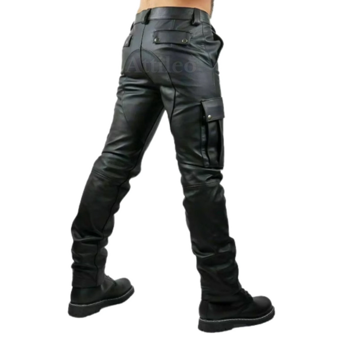 leather pants, mens leather pants, black leather pants, mens black leather pants, leather cargo pants, leather trousers, leather jeans