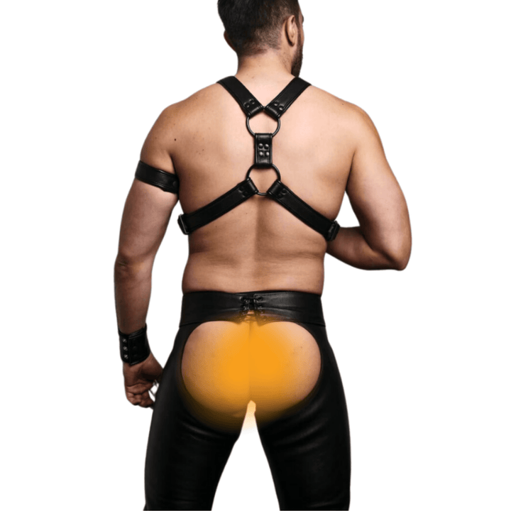 men’s clubwear leather outfit,
men’s erotic leather chaps,
BDSM leather harness and pants,
fetish party leather wear,
men’s leather costume chaps,
buy men’s leather chaps with harness online,
real leather fetish chaps for men,
open back leather chaps and harness set,
men’s leather fetish club outfit,
kinky leather chaps and harness combo,
leather fetish gear,
men’s BDSM leather clothing,
erotic men’s leather apparel,
men’s bondage leather wear,
exotic leather outfits for men,