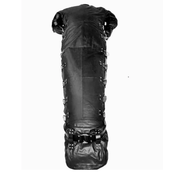 leather bondage sleepsack,
bondage sleepsack,
mummification bondage sack,
BDSM sleepsack,
full body bondage restraint,
bondage body bag,
sleepsack restraint system,
leather sleepsack for BDSM,
extreme bondage gear,
bondage sack with arm binder,
BDSM mummification gear,
sensory deprivation bondage,
total enclosure sleepsack,
fetish leather restraint,
bondage arm binder,
leather bondage suit,
submissive bondage gear,
immobilization sleepsack,
full body enclosure restraint,
kinky bondage gear