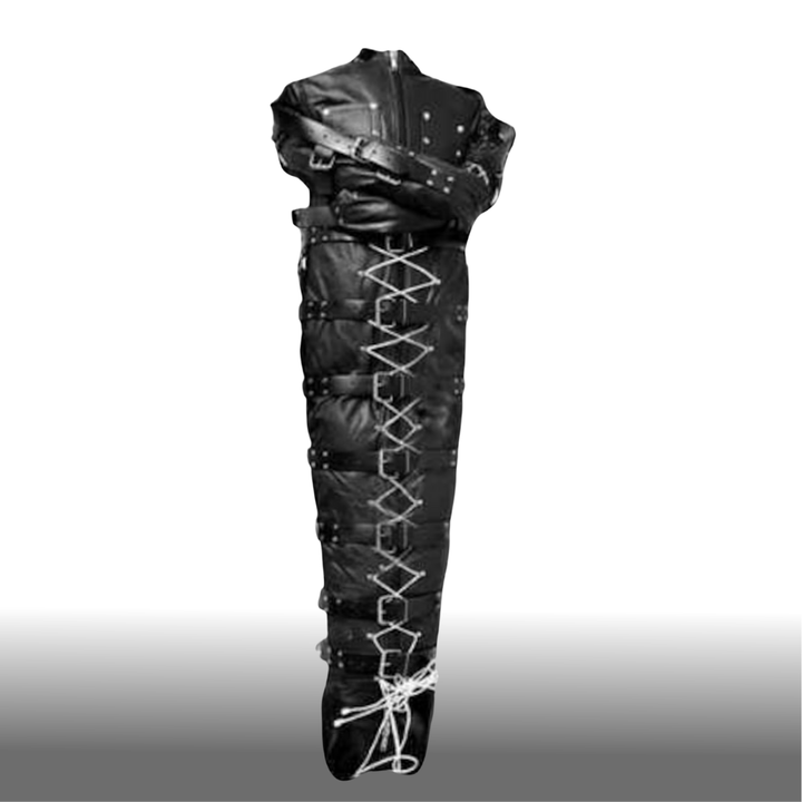leather bondage sleepsack,
bondage sleepsack,
mummification bondage sack,
BDSM sleepsack,
full body bondage restraint,
bondage body bag,
sleepsack restraint system,
leather sleepsack for BDSM,
extreme bondage gear,
bondage sack with arm binder,
BDSM mummification gear,
sensory deprivation bondage,
total enclosure sleepsack,
fetish leather restraint,
bondage arm binder,
leather bondage suit,
submissive bondage gear,
immobilization sleepsack,
full body enclosure restraint,
kinky bondage gear