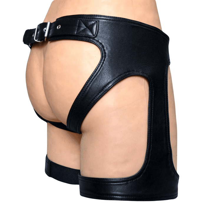 leather festival shorts,
men’s clubwear leather,
men’s buckle leather shorts,
sexy leather shorts for men,
men’s leather bondage wear,
leather pouch jockstrap,
men’s black leather jockstrap shorts with buckle,
genuine leather fetish jockstrap shorts for men,
men’s open back leather jockstrap clubwear,
sexy real leather jockstrap shorts for parties,
durable men’s leather fetish shorts with straps,