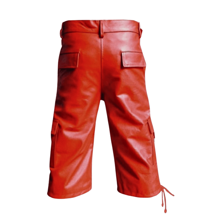 men’s red leather cargo shorts,
red leather biker shorts for men,
genuine leather cargo shorts,
men’s leather knee length shorts,
red leather streetwear shorts,
biker style leather shorts men,
premium leather cargo shorts,
leather shorts with pockets men,
adjustable waist leather shorts,
men’s leather riding shorts,
red leather motorcycle shorts,
leather fashion shorts for men,
leather utility shorts men,
casual red leather shorts,
drawstring hem leather shorts,
cargo style leather shorts men,
