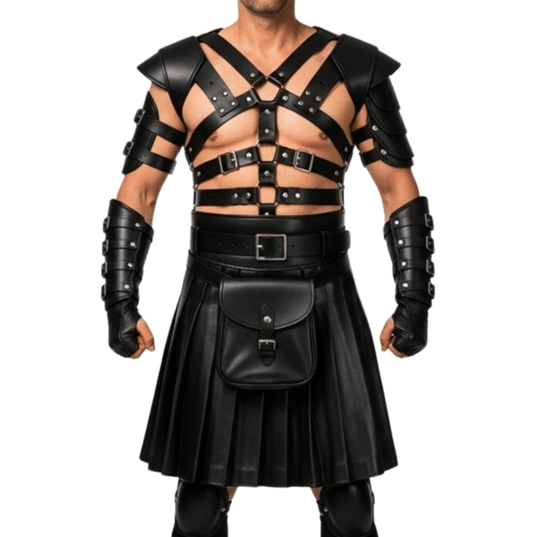 gladiator costume for men,
leather gladiator kilt,
roman gladiator armor,
men’s gladiator cosplay,
leather warrior costume,
gladiator harness outfit,
roman leather kilt,
gladiator halloween costume men,
men’s leather kilt outfit,
roman warrior costume leather,
leather cosplay armor men,
gladiator leather harness and kilt,
roman festival outfit men,
gladiator shoulder armor leather,
men’s leather cosplay costume,
handmade gladiator costume men,
gladiator renaissance fair costume,