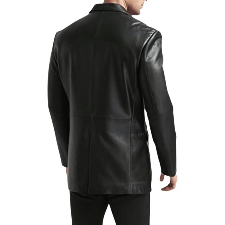 Men’s leather blazer,
Black leather blazer,
Leather blazer jacket,
Genuine leather blazer,
Leather coat for men,
Men’s leather jacket,
Men’s formal leather jacket,
Two-button leather blazer,
Leather suit jacket,
Classic leather coat,
Slim fit leather blazer,
Stylish leather outerwear,
