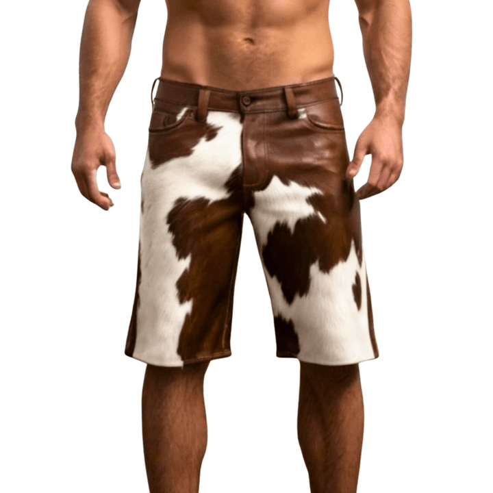 cowhide leather shorts,
men’s cowhide shorts,
hair-on leather shorts,
real leather shorts for men,
genuine cowhide shorts,
natural cowhide shorts,
men’s leather shorts,
men’s real hair-on leather shorts,
handmade cowhide leather shorts,
brown and white cowhide shorts,
authentic cowhide summer shorts,
biker cowhide leather shorts,
western cowboy style shorts,
festival cowhide leather shorts,
unique cowhide print leather shorts,
real hide leather shorts for men,
street style cowhide leather shorts,