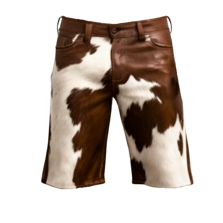 unique cowhide print leather shorts,
real hide leather shorts for men,
street style cowhide leather shorts,
natural pattern leather shorts men,
casual cowhide leather shorts,
cowboy fashion shorts,
men’s western wear,
rodeo leather shorts,
country style men’s shorts,
leather cosplay shorts,
cow print shorts leather,
luxury cowhide shorts,
exotic leather shorts for men,
statement leather shorts men,
bold fashion leather shorts,
custom leather shorts men,