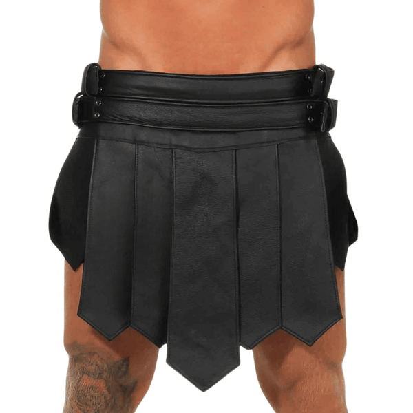 mens black leather gladiator kilt, black leather kilts for men, roman gladiator skirt, mens leather kilt, leather kilt, leather kilts,leather kilts for men,mens black leather kilt,black leather kilt,men's kilts,kilt men,gladiator leather kilt,roman leather kilt,mens leather kilts