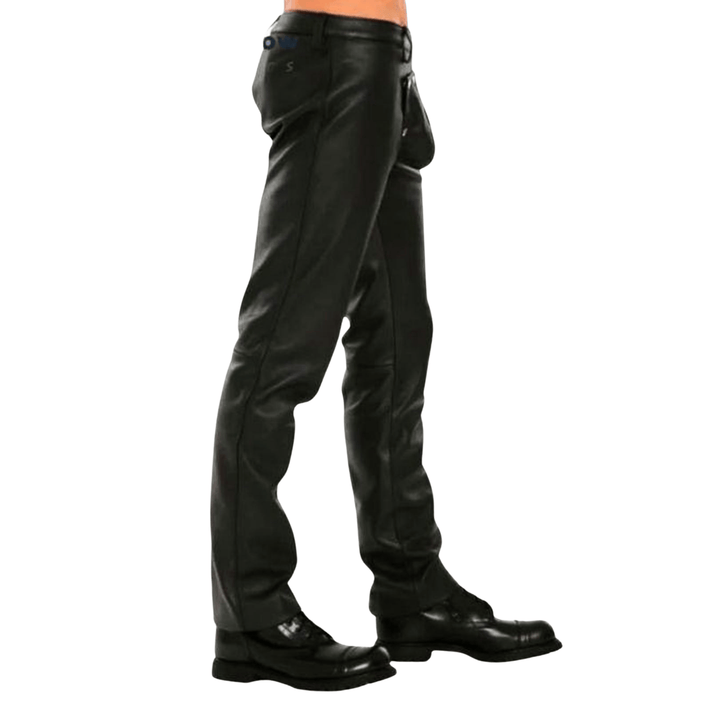 men’s black genuine leather pants,
men’s leather pants,
black leather pants for men,
genuine leather pants,
slim fit leather pants,
biker leather pants,
leather trousers for men,
real leather pants men,
black real leather riding pants,
edgy leather pants for parties or clubs,
street style leather pants for men,
snap button detailed leather pants,