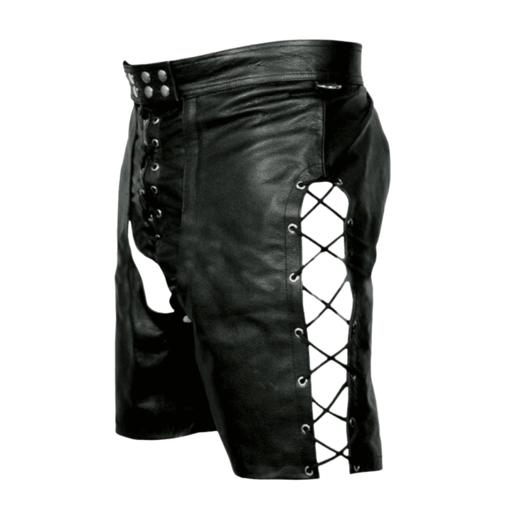 men’s leather open crotch shorts,
men’s fetish leather shorts,
sexy leather shorts for parties men,
where to buy men’s leather fetish shorts,
men’s leather shorts with open crotch and backless design,
premium genuine leather shorts for men clubwear,
adjustable lace-up leather shorts fetish men,
bold men’s leather open crotch shorts for club nights,
real leather sexy shorts for men fetish events,
men’s leather fetish clubwear with snap waistband,
erotic men’s leather shorts with cut-out design,