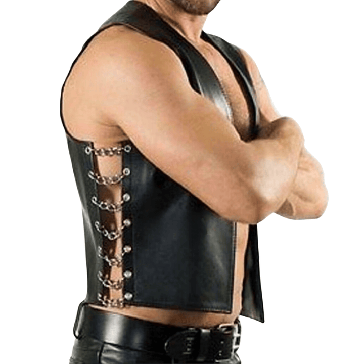 men’s leather vest,
gothic vest men,
lace up leather vest,
fetish wear vest,
cosplay leather vest,
clubwear men vest,
biker leather vest,
men’s gothic vest,
edgy leather vest,
punk rock vest,
mens cosplay vest