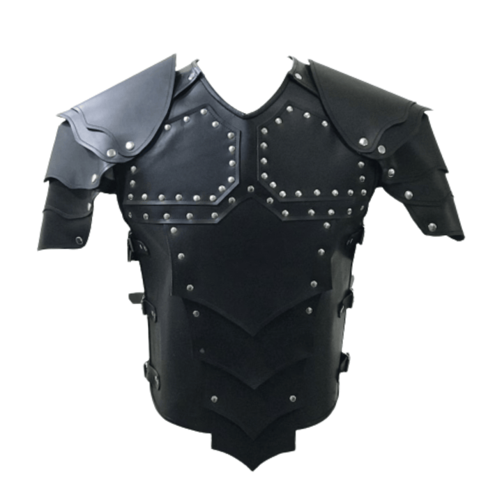 Men’s black leather warrior armor costume,
Men’s leather warrior armor,
Black leather armor costume,
Medieval leather chest armor,
LARP leather armor set,
Cosplay warrior leather armor,
Fantasy leather armor costume,
Medieval knight leather armor,
Leather chest plate with shoulders,
Men’s medieval cosplay armor,
Renaissance fair leather armor,
Genuine leather armor for men,
Black leather chest and shoulder armor,
Medieval reenactment armor,
LARP roleplay leather armor,
Warrior cosplay body armor,