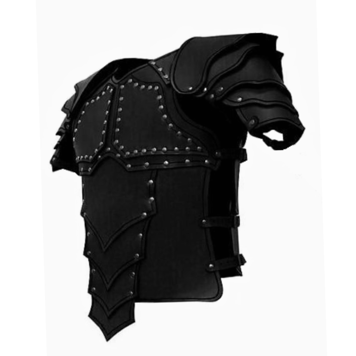 Medieval reenactment armor,
LARP roleplay leather armor,
Warrior cosplay body armor,
Handmade leather armor costume,
Medieval festival leather outfit,
Leather samurai style armor,
Gothic leather armor costume,
Men’s fantasy combat armor,
