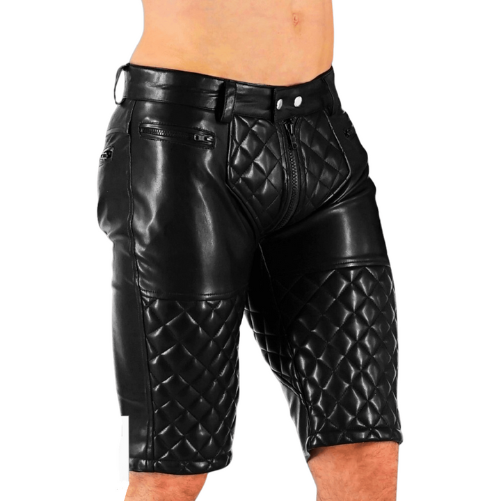 men's quilted leather shorts,
real leather biker shorts men,
padded leather shorts for men,
black leather shorts men,
men's fetish leather shorts,
leather shorts with back zipper,
biker style leather shorts,
genuine leather shorts for men,
leather clubwear shorts,
men's leather fetish gear,
quilted cowhide leather shorts,
leather shorts with zip pockets,
fetish padded leather shorts,
leather cycling shorts for men,
handmade quilted leather biker shorts for men,
padded fetish leather shorts with zipper back,