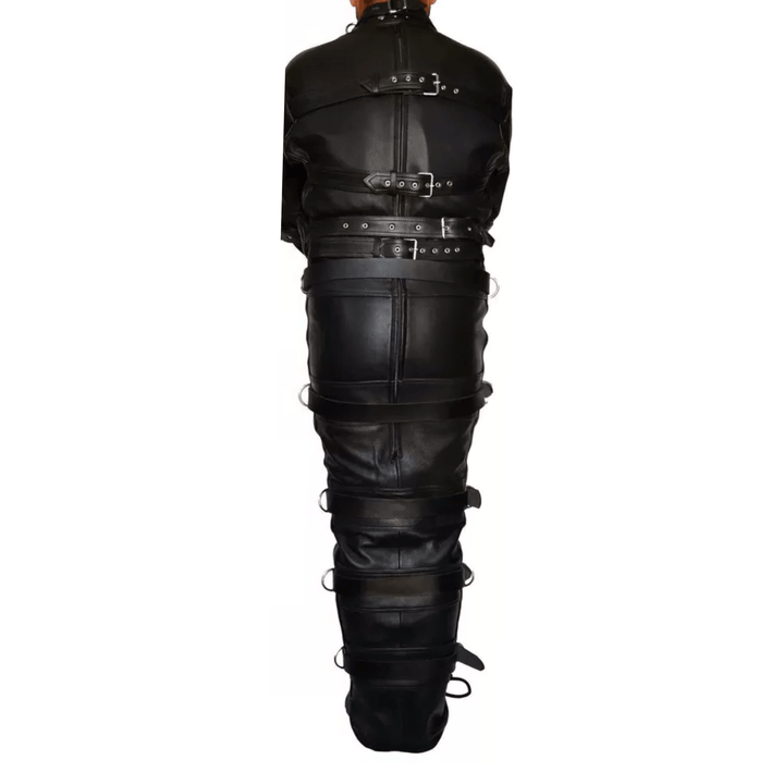 Leather sleep sack,
Bondage sleep sack,
Full body sleep sack,
Straitjacket sleep sack,
BDSM sleep sack,
Leather bondage sack,
Full body leather restraint,
Bondage straitjacket,
Enclosure bondage gear,
Leather bondage gear,
Fetish sleep sack,
Adult bondage sack,
Leather restraint sack,
Heavy duty sleep sack,
Sensory deprivation suit,
Leather encasement gear,
Extreme bondage leather sleep sack,
Straitjacket with full body restraint,
Genuine leather bondage sleep sack,
BDSM sleep sack for sensory play,