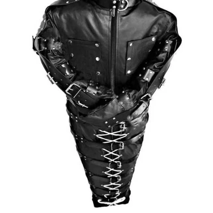 leather bondage sleepsack,
bondage sleepsack,
mummification bondage sack,
BDSM sleepsack,
full body bondage restraint,
bondage body bag,
sleepsack restraint system,
leather sleepsack for BDSM,
extreme bondage gear,
bondage sack with arm binder,
BDSM mummification gear,
sensory deprivation bondage,
total enclosure sleepsack,
fetish leather restraint,
bondage arm binder,
leather bondage suit,
submissive bondage gear,
immobilization sleepsack,
full body enclosure restraint,
kinky bondage gear