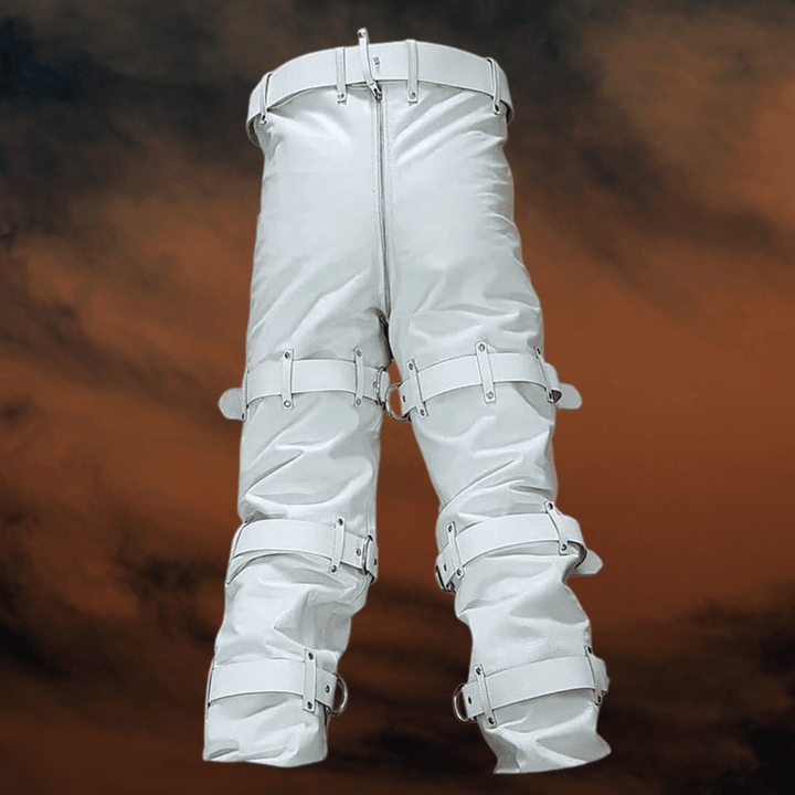 white bondage leather pants,white bondage leather pants for men, cowhide, bondage leather, bondage leather pants, leather bondage, leather-bondage, fetish clothing, leather guys, fetish clothes, gay leather wear, gay leather shop ,leather pants, mens leather pants, mens white leather pants, bondage leather pants, mens bondage pants, bondage trousers, bondage pants, leather bondage pants, gay fetish, fetish wear, leather fetish wear, BDSM gear, fetish clothing, fetish outfits, leather bondage wear, BDSM gear