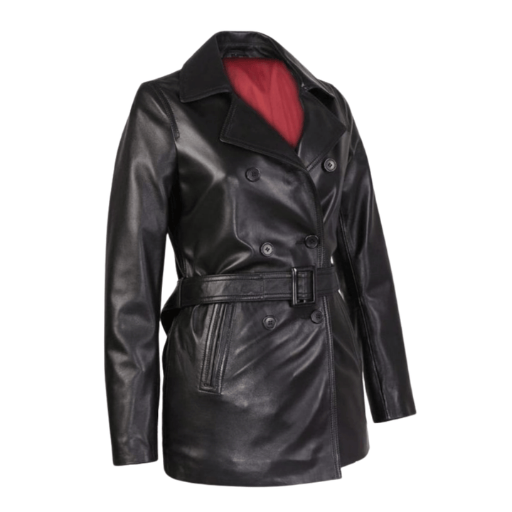 Women’s leather trench coat,
Black leather coat for women,
Women’s long leather jacket,
Genuine leather coat women,
Women’s belted leather coat,
Women’s leather outerwear,
Leather trench jacket for women,
Stylish women’s leather coat,
Real leather jacket women,
Belted moto leather coat,
Mid-length leather coat,
Elegant leather trench coat for winter,
Fashionable real leather coat for women,
Classic black trench jacket in leather,
Mid-thigh length leather coat for ladies,